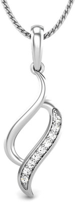 19% OFF on Candere Delicate Light Diamond Rhodium Plated 18K White Gold Pendant