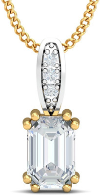 20% OFF on KuberBox 18K Sapphire Yellow Gold Pendant