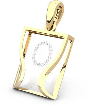20% OFF on Candere The Initial O 18K Diamond Yellow Gold Pendant