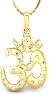 Candere Om Shakti 14K Diamond Yellow Gold Pendant