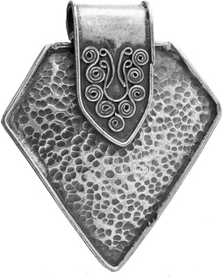 Exotic India Dimple Sterling Silver Pendant