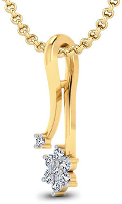 40% OFF on Jacknjewel Hallmark Certified 14K Yellow Gold Plated 14K Diamond Gold Pendant