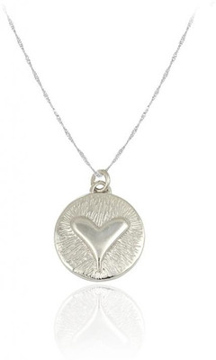 70% OFF on Exxotic Jewelz Love Heart Rhodium Plated Silver Pendant 70% OFF on Exxotic Jewelz Love Heart Rhodium Plated Silver Pendant