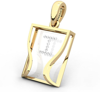 20% OFF on Candere The Initial I 18K Diamond Yellow Gold Pendant