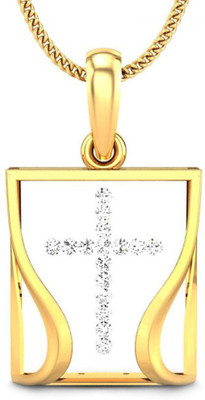 20% OFF on Candere The Cross 18K Diamond Yellow Gold Pendant