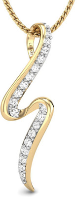 20% OFF on Candere Delicate Angel Diamond Rhodium Plated 14K Yellow Gold Pendant