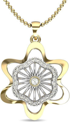 JewelsForum Chrysos Fusion 14K Diamond Gold Pendant