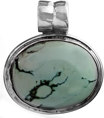 Exotic India Designer Turquoise Sterling Silver Pendant Exotic India Designer Turquoise Sterling Silver Pendant