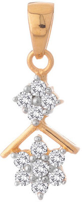 Voylla Precious Plain Yellow Gold Plated 14K Diamond Yellow Gold Pendant