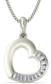 BlueStone The Blissful Love White Gold Pendant - PELDU2DGCEGDJW5Y