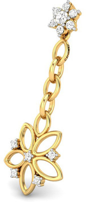 Candere Celia Diamond Rhodium Plated 18K Yellow Gold Pendant