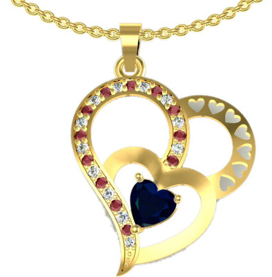 71% OFF on Suvarnadeep Rossy Yellow Gold Plated Sterling Silver Pendant