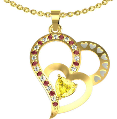 81% OFF on Suvarnadeep Rossy Yellow Gold Plated Sterling Silver Pendant