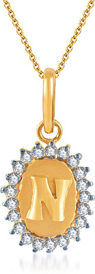 4% OFF on Karatcraftin Nanchi 22K Yellow Gold, Rhodium Plated Gold Pendant