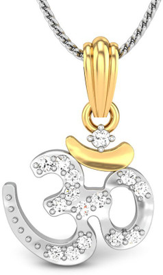 19% OFF on Candere Rudrapriya Diamond Rhodium Plated 14K White Gold Pendant