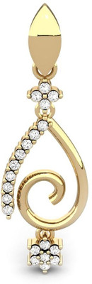 Candere The Diva Rhodium Plated Yellow Gold Pendant Candere The Diva Rhodium Plated Yellow Gold Pendant