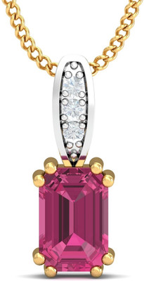 30% OFF on KuberBox 18K Sapphire Yellow Gold Pendant