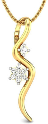 20% OFF on Candere Climbing Star Rhodium Plated Yellow Gold Pendant