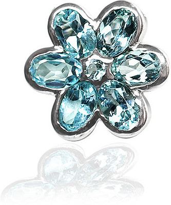 30% OFF on Exxotic Jewelz Floral Fashion Rhodium Plated Silver Pendant