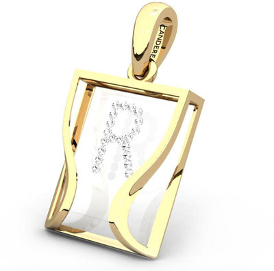 20% OFF on Candere The Initial R 18K Diamond Yellow Gold Pendant