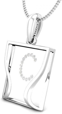20% OFF on Candere The Initial C 18K Diamond White Gold Pendant