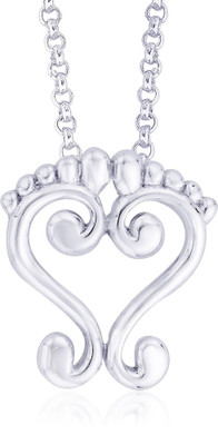 14% OFF on Taraash Divine Feet Sterling Silver Pendant