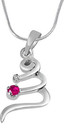 18% OFF on Surat Diamonds Diamond, Ruby Sterling Silver Pendant 18% OFF on Surat Diamonds Diamond, Ruby Sterling Silver Pendant