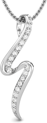 20% OFF on Candere Delicate Angel Diamond Rhodium Plated 18K White Gold Pendant