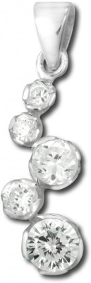 30% OFF on Exxotic Jewelz Stylish Fashion Rhodium Plated Silver Pendant