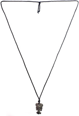 Exotic India Lord Ganesha Cord Carved Stone from Mahabalipuram Stone Pendant