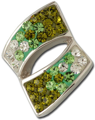 34% OFF on Exxotic Jewelz Contemporary Rhodium Plated Silver Pendant