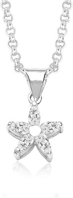 24% OFF on Taraash Floral Cubic Zirconia Sterling Silver Pendant 24% OFF on Taraash Floral Cubic Zirconia Sterling Silver Pendant