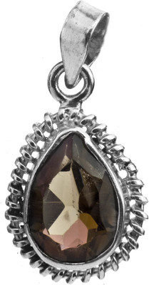 Exotic India Faceted Smoky Quartz Sterling Silver Pendant Exotic India Faceted Smoky Quartz Sterling Silver Pendant