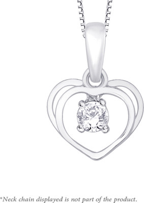 1% OFF on Peora Rhodium Plated Silver Pendant
