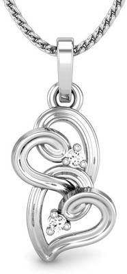 20% OFF on Candere Aryahi Diamond Rhodium Plated 18K White Gold Pendant