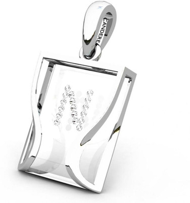 20% OFF on Candere The Initial N 18K Diamond White Gold Pendant