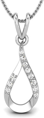 20% OFF on Candere Fame Light Rhodium Plated Yellow Gold Pendant