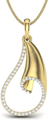 KuberBox Ahiliya 14K Diamond Gold Pendant