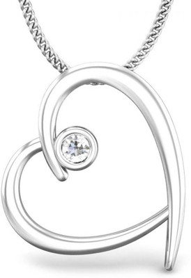 20% OFF on Candere Helena Rhodium Plated 18K Diamond White Gold Pendant