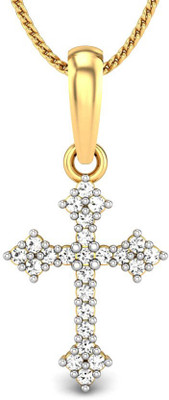 20% OFF on Candere Divine Cross Diamond Rhodium Plated 14K Yellow Gold Pendant 20% OFF on Candere Divine Cross Diamond Rhodium Plated 14K Yellow Gold Pendant