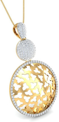 20% OFF on Aurobliss.com Snowman 18K Cubic Zirconia Yellow Gold Pendant