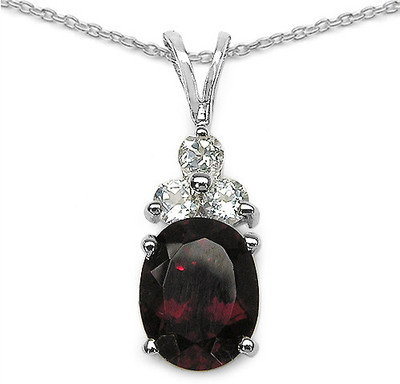72% OFF on Johareez Rhodium Plated Silver Pendant