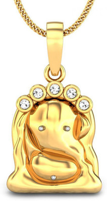 Candere Chintamani 18K Diamond Yellow Gold Pendant