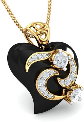20% OFF on Aurobliss.com Complete Love 18K Cubic Zirconia Yellow Gold Pendant