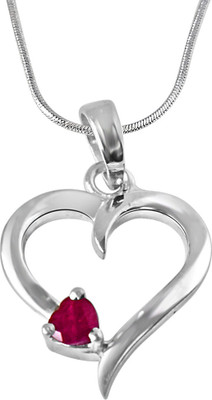 27% OFF on Surat Diamonds Ruby Sterling Silver Pendant 27% OFF on Surat Diamonds Ruby Sterling Silver Pendant