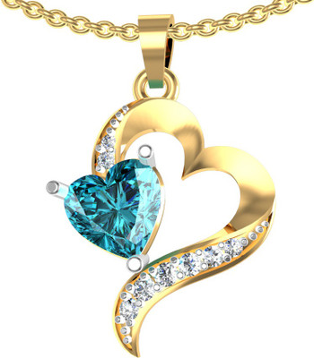 70% OFF on Suvarnadeep Rose Yellow Gold Plated Zircon Sterling Silver Pendant