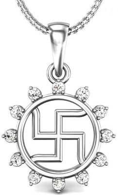 Candere Dhanashree 14K Diamond White Gold Pendant