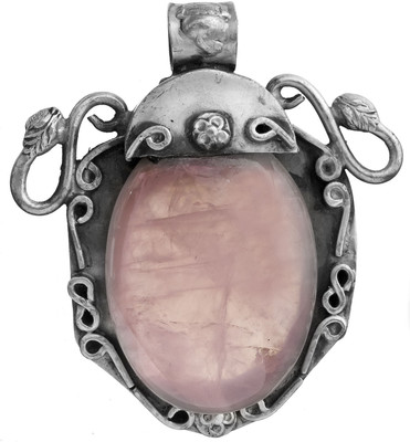 Exotic India Serpent Quartz Sterling Silver Pendant Exotic India Serpent Quartz Sterling Silver Pendant
