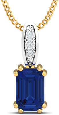 30% OFF on KuberBox 18K Sapphire Yellow Gold Pendant