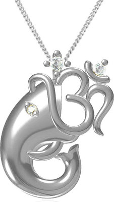 61% OFF on Exxotic Jewelz Ganpati OM Rhodium Plated Cubic Zirconia Silver Pendant 61% OFF on Exxotic Jewelz Ganpati OM Rhodium Plated Cubic Zirconia Silver Pendant